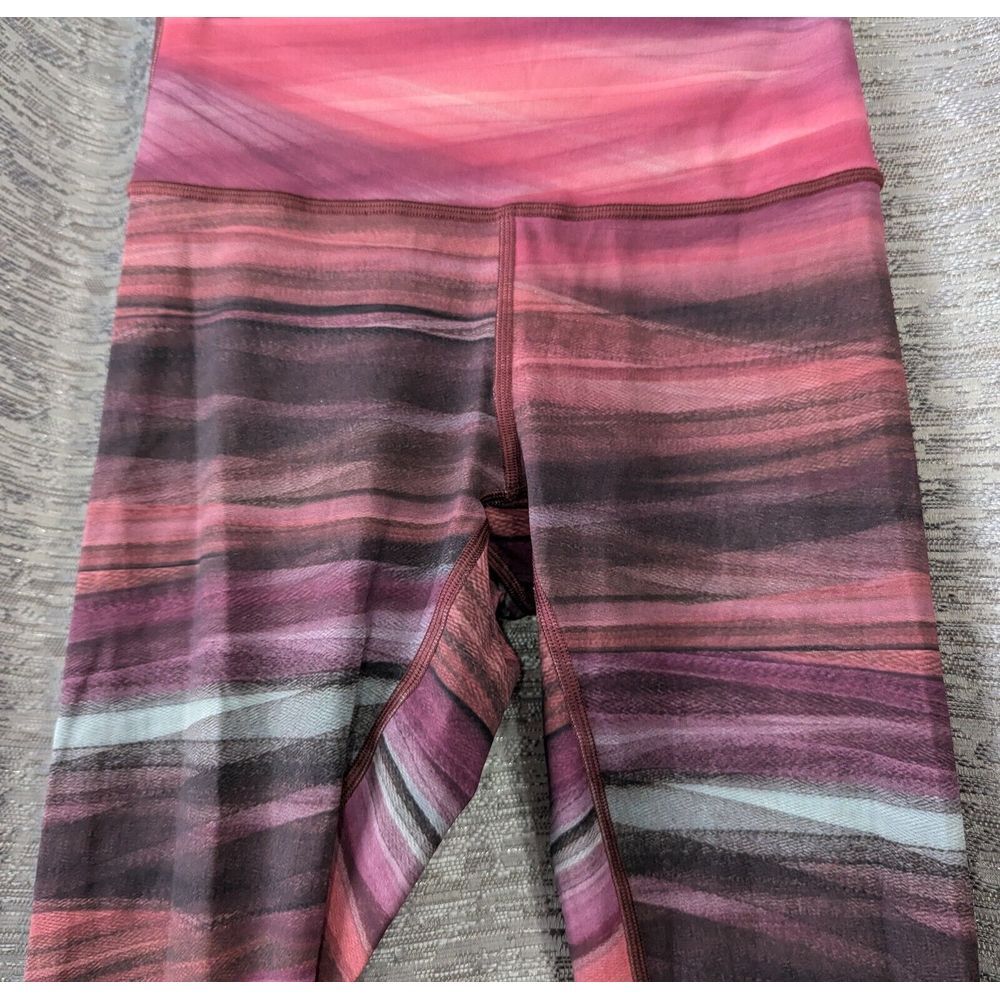 lululemon leggings 6 Multi Color Striped Inside Pocket - Picture 3 of 15
